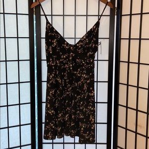 NWT black floral dress
